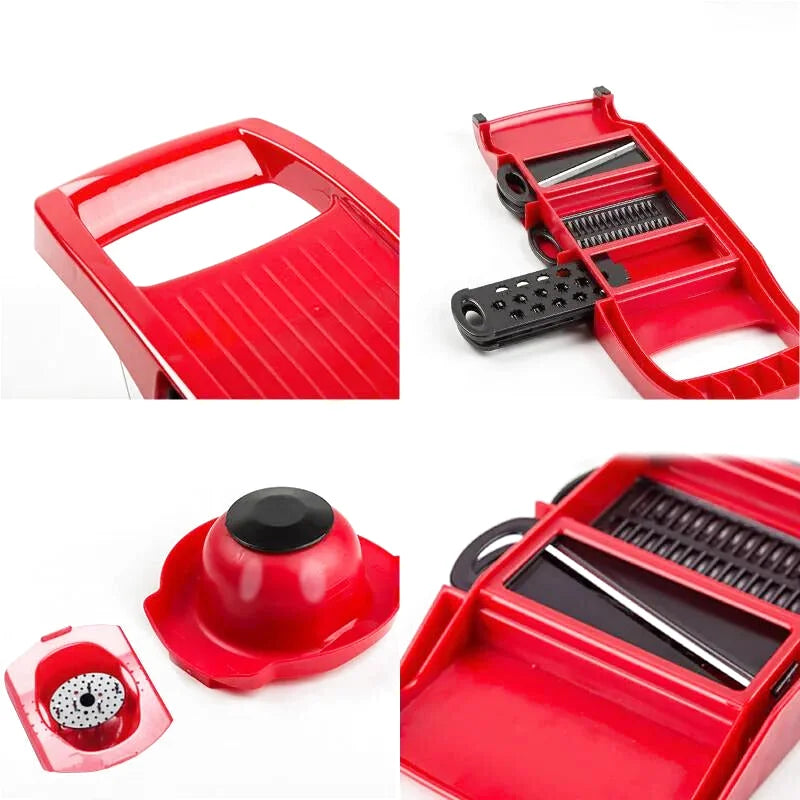 Handheld vegetable slicer